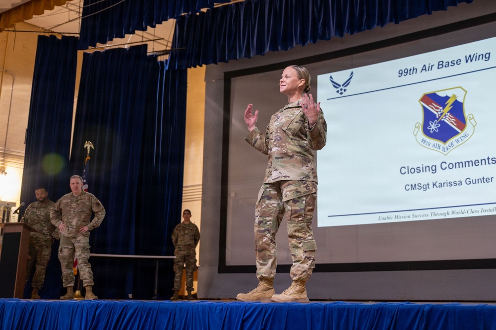 Recognizing excellence: 99th Air Base Wing 3rd quarter award ceremony