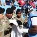 NFL player Lloyd Cushenberry III Signs Shirt for Soldier