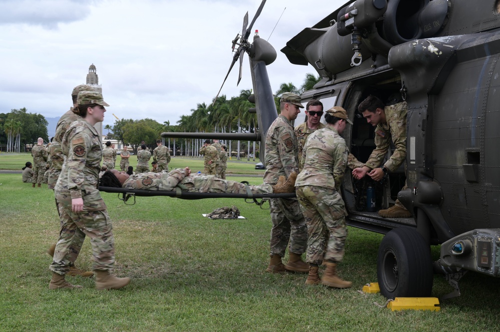 15th Medical Group participates in Army-led medical evacuation training