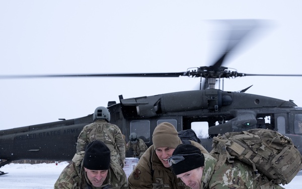 AKOM members deliver supplies to Napakiak during Operation Halong Response