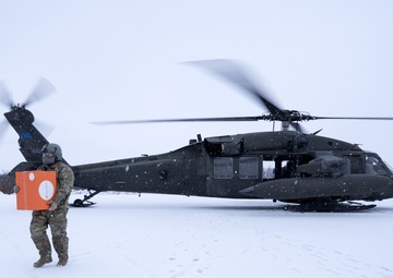 AKOM members deliver supplies to Napakiak during Operation Halong Response
