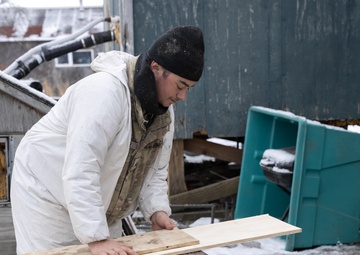 AKOM members deliver supplies to Napakiak during Operation Halong Response