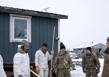 AKOM members deliver supplies to Napakiak during Operation Halong Response