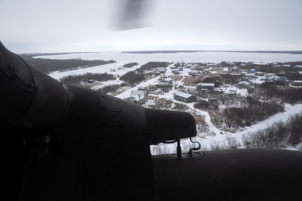 AKOM members deliver supplies to Napakiak during Operation Halong Response