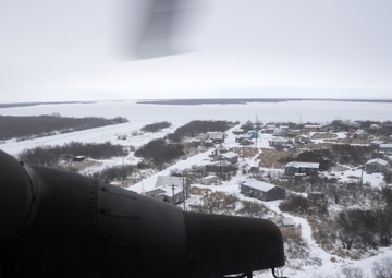 AKOM members deliver supplies to Napakiak during Operation Halong Response