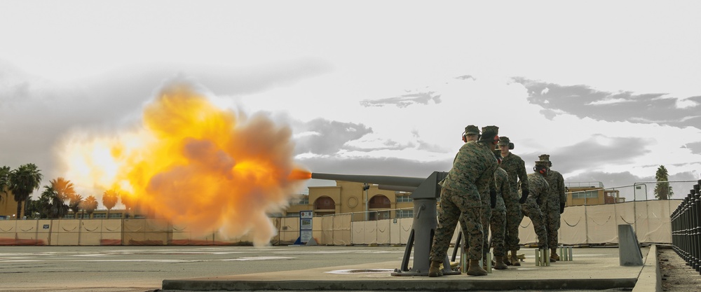 Secretary of the Navy 19-Gun Salute at MCRD San Diego
