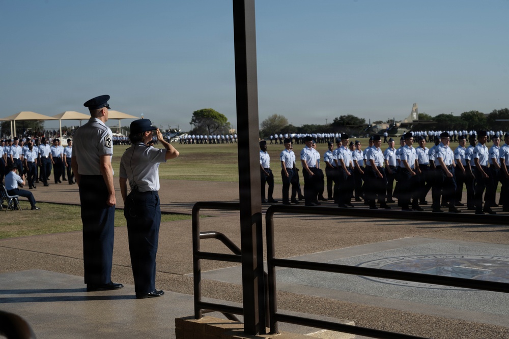 JBER leaders tour BMT, attend graduation