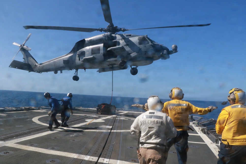 USS CHOSIN FLIGHT OPS