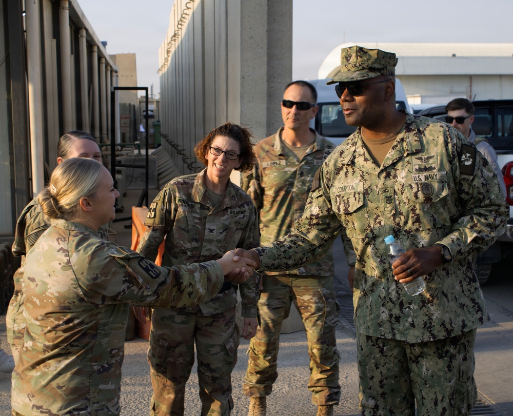 U.S. Central Command Senior Enlisted Leader visits Operation Inherent Resolve area of operations