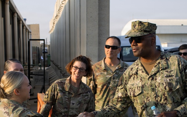 U.S. Central Command Senior Enlisted Leader visits Operation Inherent Resolve area of operations