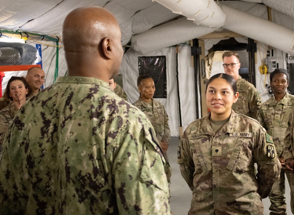 U.S. Central Command Senior Enlisted Leader visits Operation Inherent Resolve area of operations