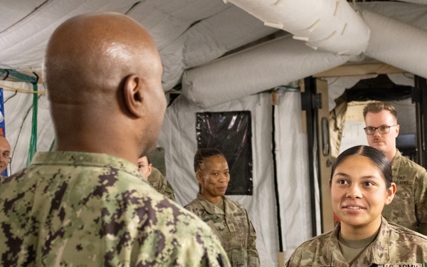 U.S. Central Command Senior Enlisted Leader visits Operation Inherent Resolve area of operations