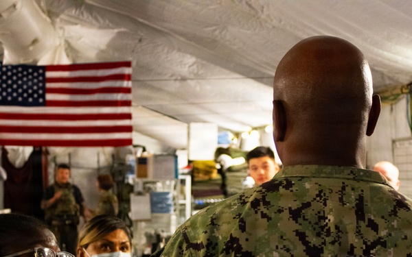 U.S. Central Command Senior Enlisted Leader visits Operation Inherent Resolve area of operations