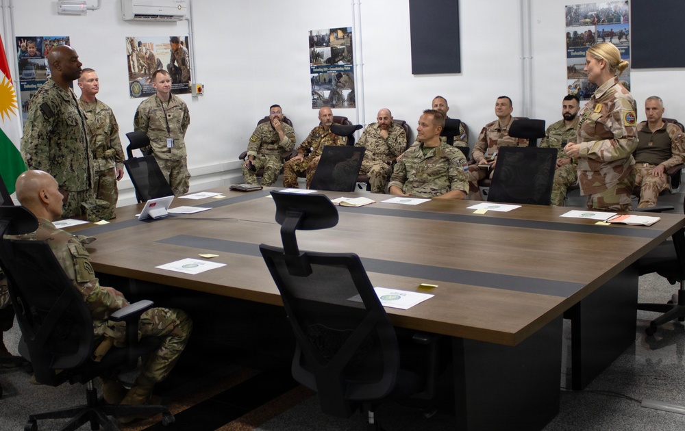 U.S. Central Command Senior Enlisted Leader visits Operation Inherent Resolve area of operations