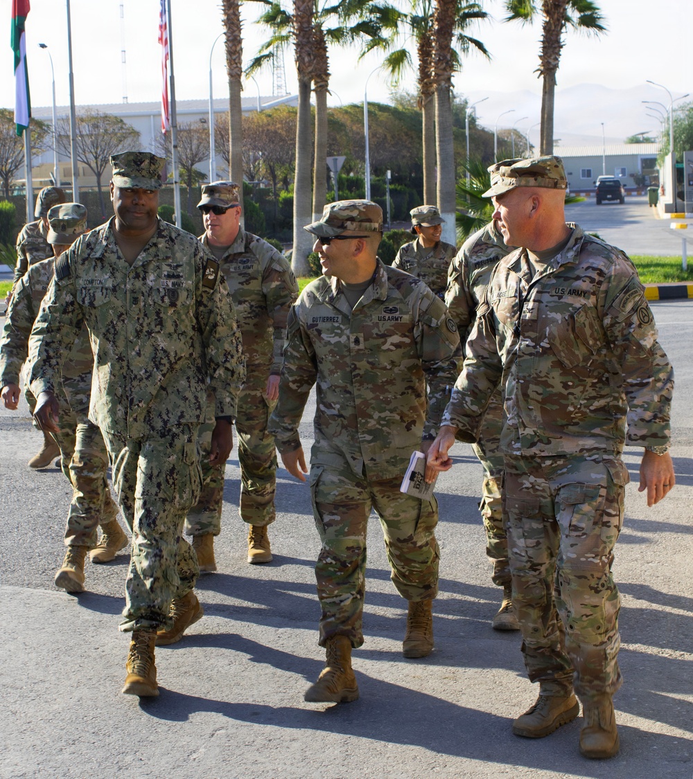 U.S. Central Command Senior Enlisted Leader visits Operation Inherent Resolve area of operations