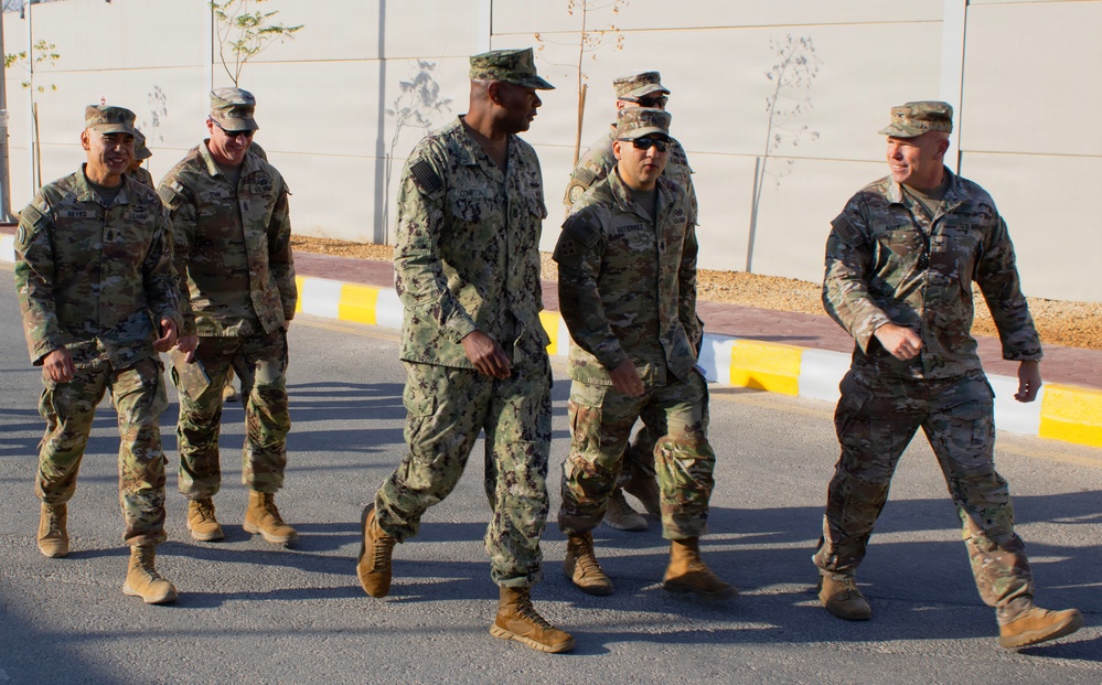 U.S. Central Command Senior Enlisted Leader visits Operation Inherent Resolve area of operations
