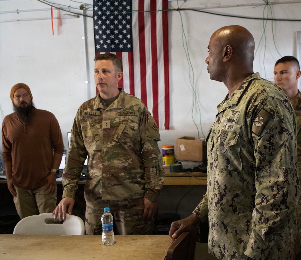 U.S. Central Command Senior Enlisted Leader visits Operation Inherent Resolve area of operations