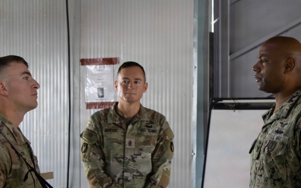 U.S. Central Command Senior Enlisted Leader visits Operation Inherent Resolve area of operations