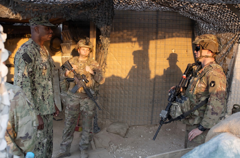 U.S. Central Command Senior Enlisted Leader visits Operation Inherent Resolve area of operations