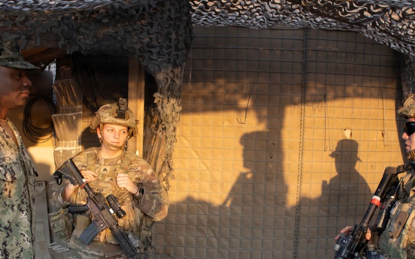 U.S. Central Command Senior Enlisted Leader visits Operation Inherent Resolve area of operations