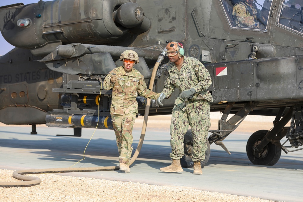 Fleet Master Chief Lateef N. Compton, Senior Enlisted Leader for U.S. Central Command visits Task Force Nighthawk in Syria