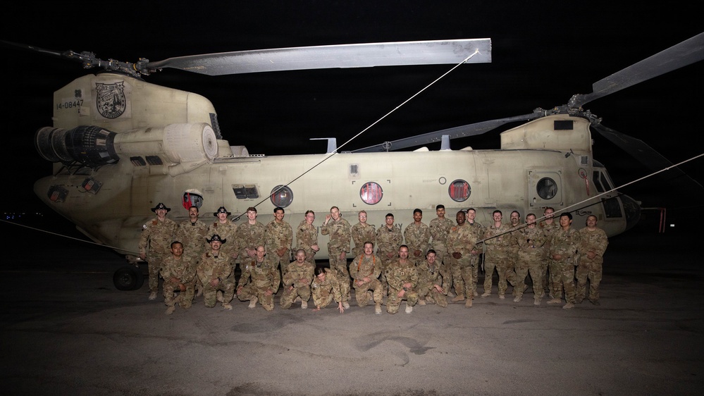 Task Force Nighthawk Patching Ceremony