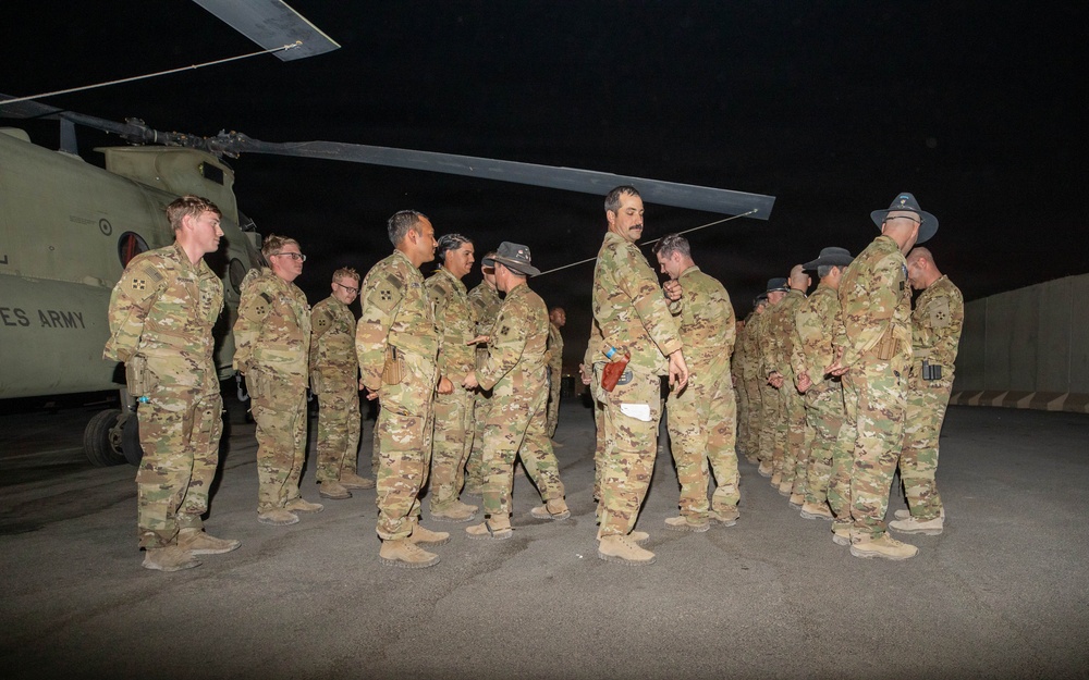 Task Force Nighthawk Patching Ceremony