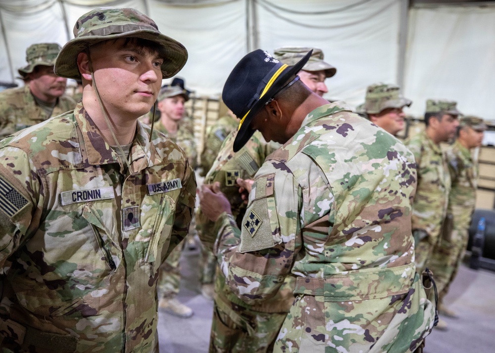 Task Force Nighthawk Patching Ceremony