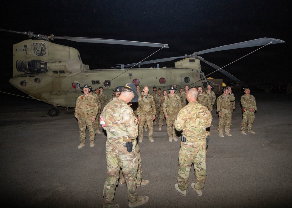 Task Force Nighthawk Patching Ceremony