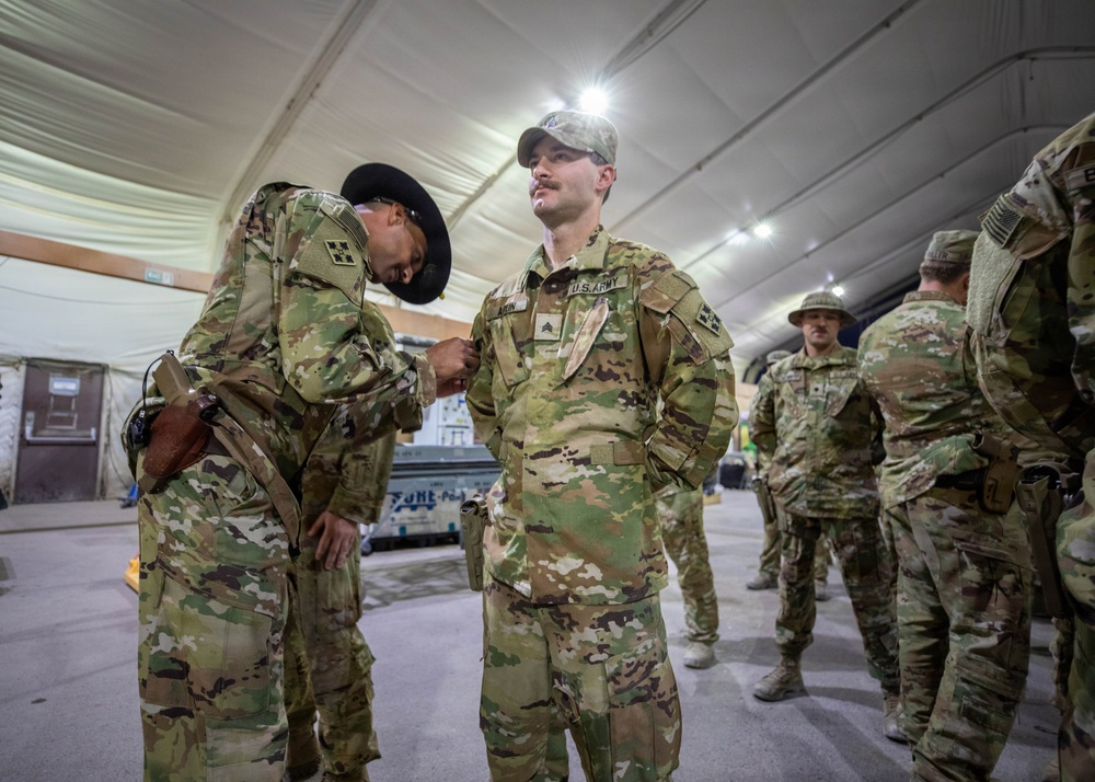 Task Force Nighthawk Patching Ceremony