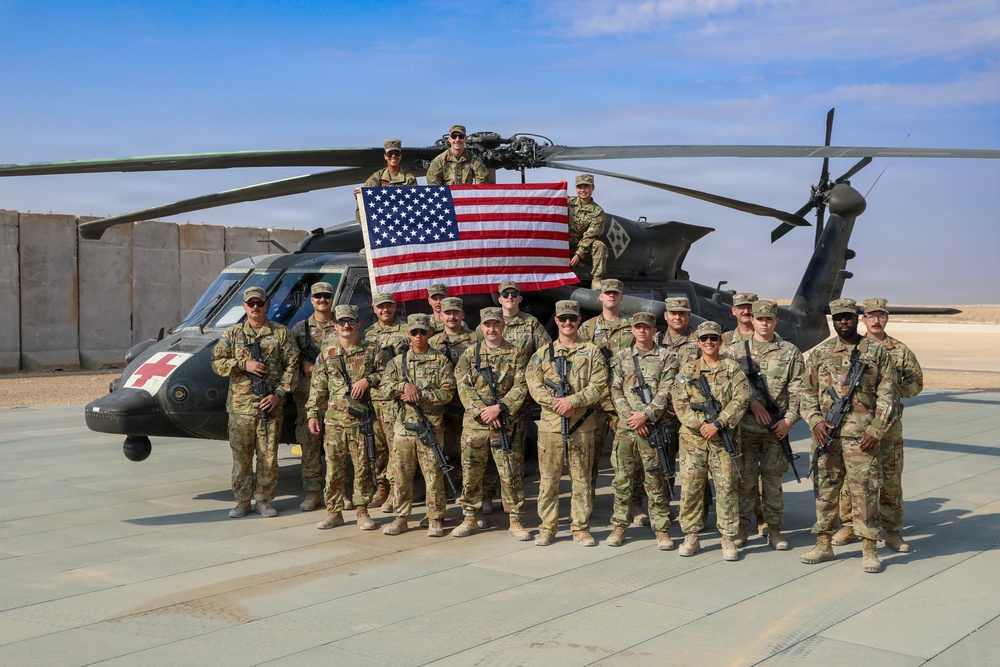 Task Force Nighthawk Patching Ceremony