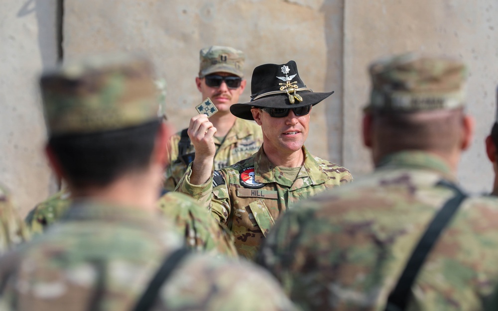 Task Force Nighthawk Patching Ceremony