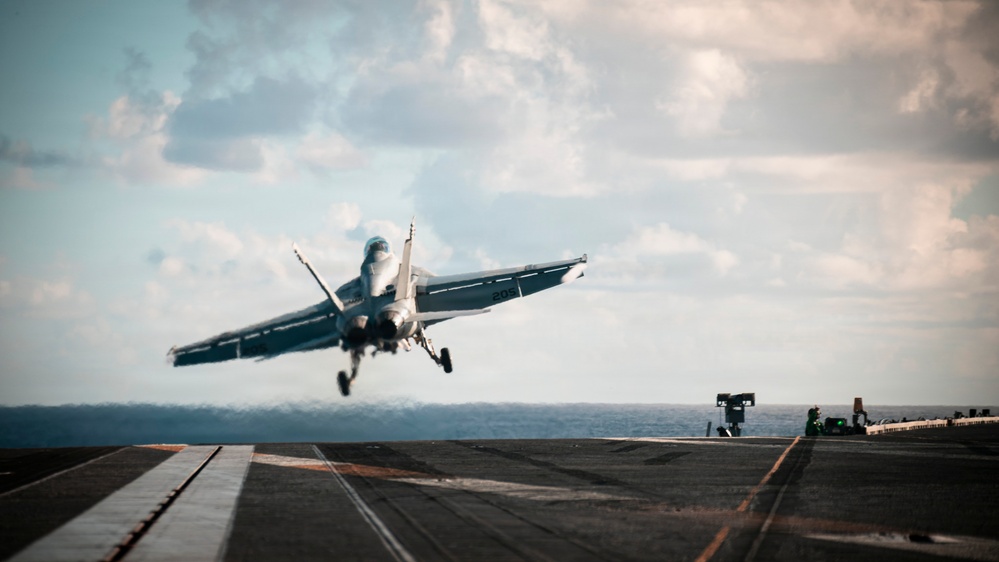 USS Gerald R. Ford (CVN 78) Flight Operations in the Caribbean