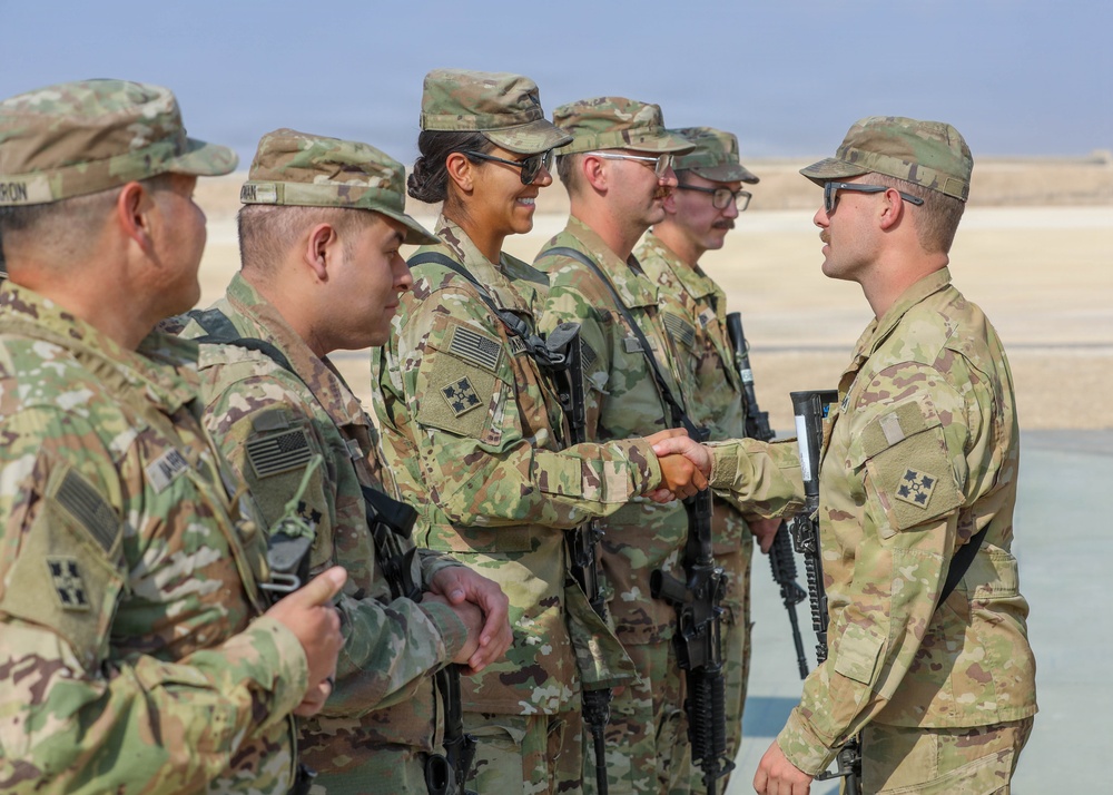 Task Force Nighthawk Patching Ceremony