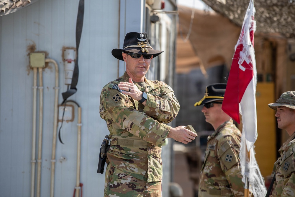 Task Force Nighthawk Patching Ceremony