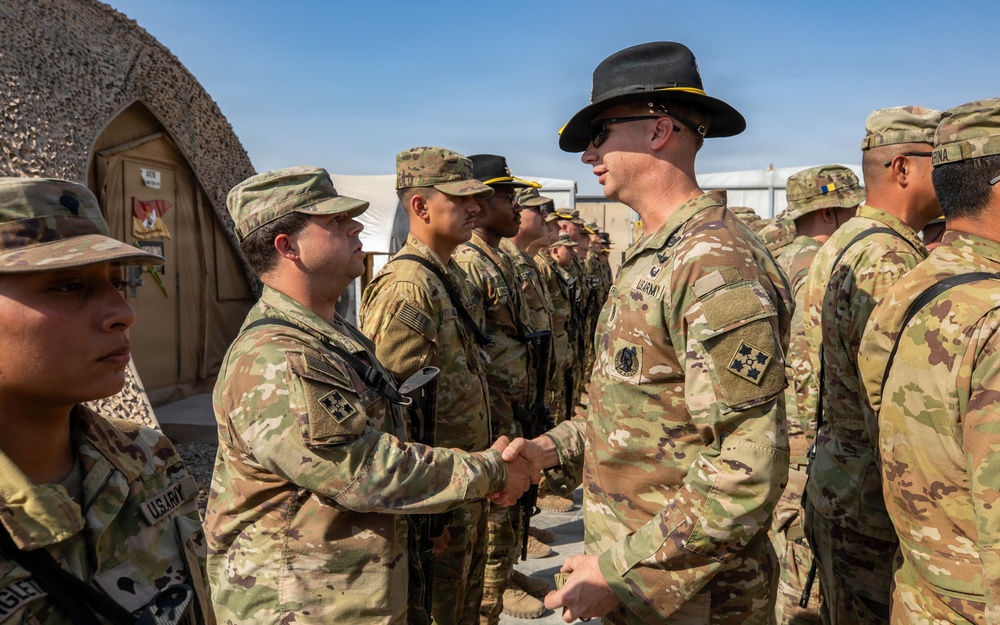 Task Force Nighthawk Patching Ceremony