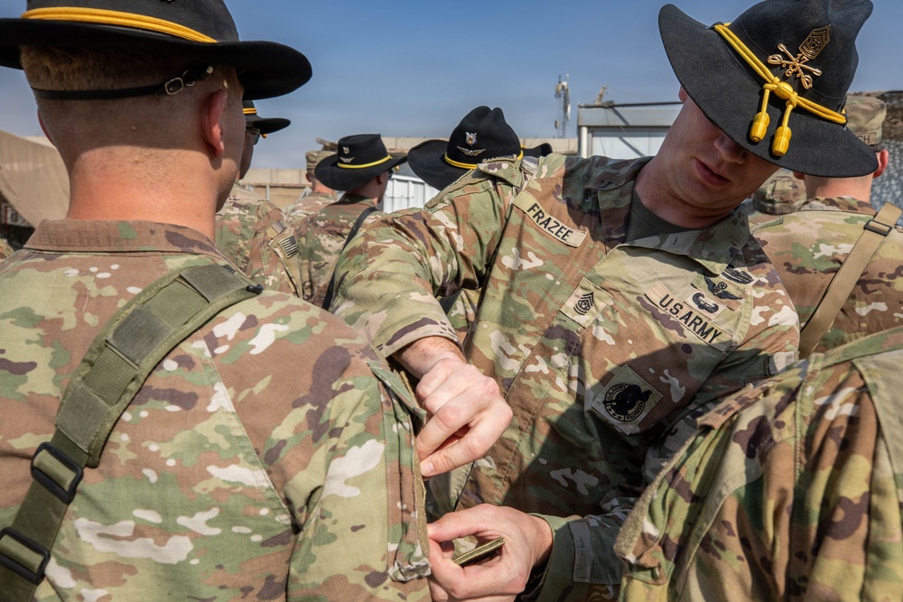 Task Force Nighthawk Patching Ceremony