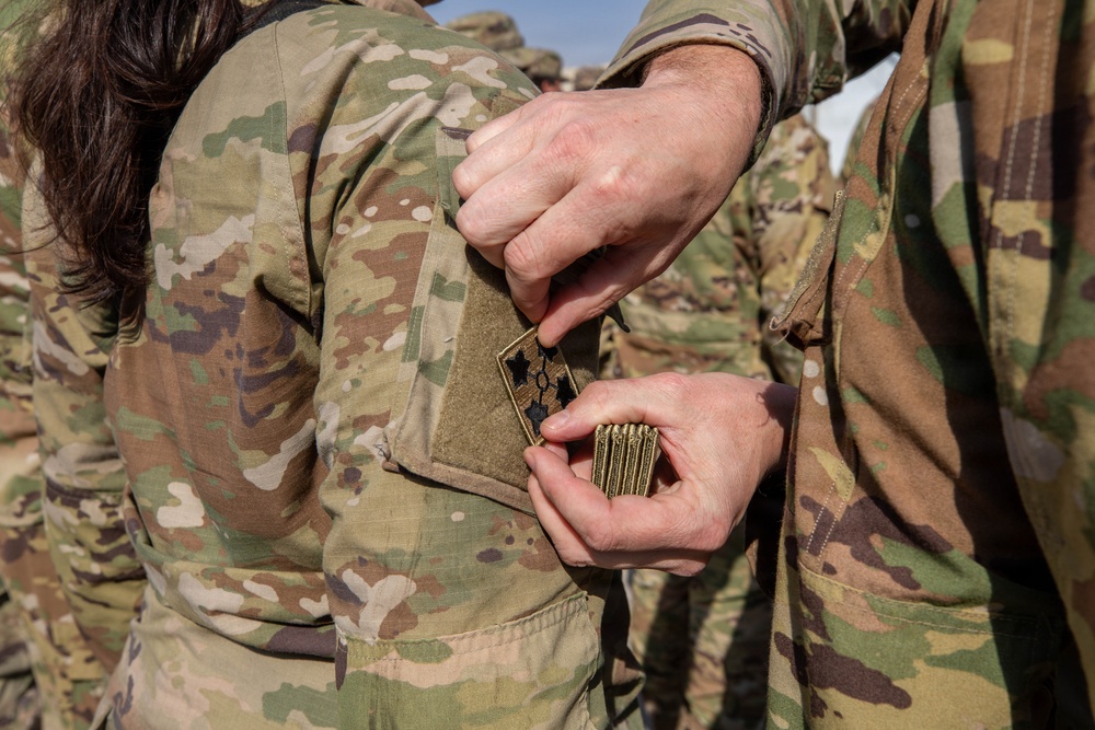 Task Force Nighthawk Patching Ceremony