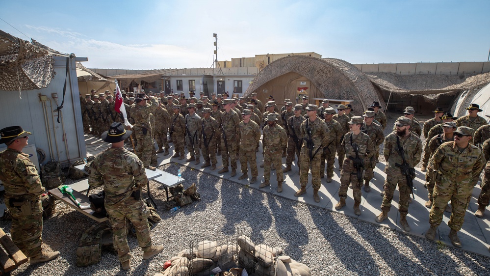 Task Force Nighthawk Patching Ceremony