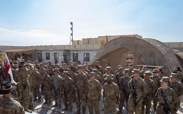 Task Force Nighthawk Patching Ceremony