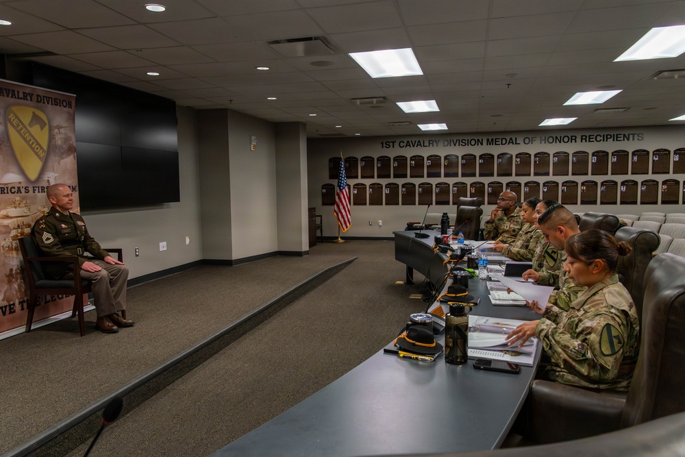 U.S. Army Soldiers compete in the 1st Cavalry Division Career Counselor of the Year Competition