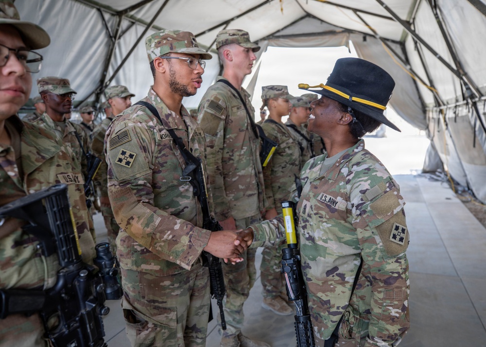 Task Force Nighthawk Patching Ceremony