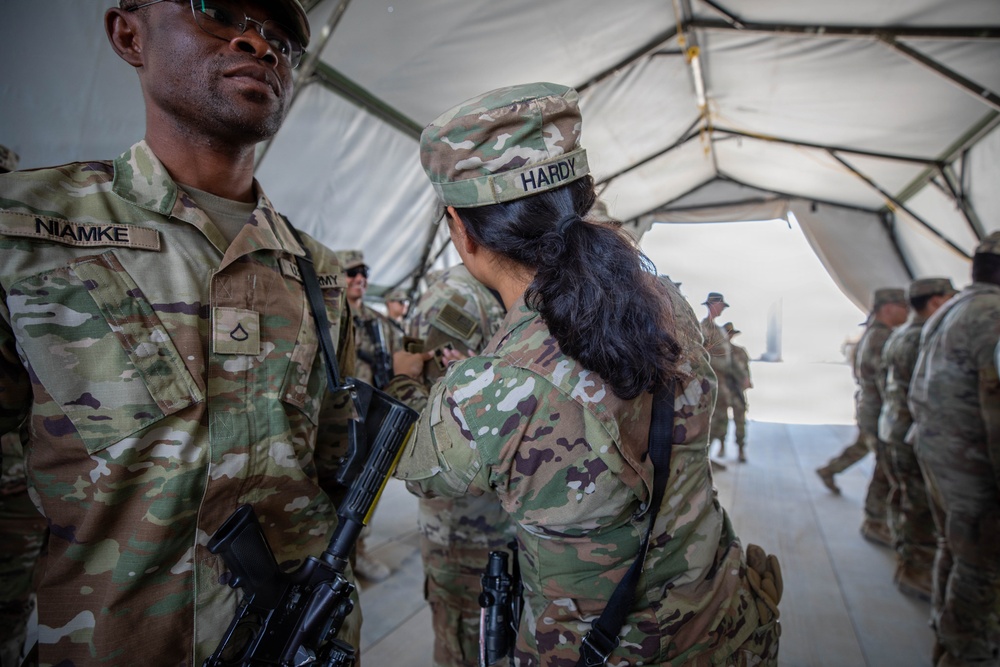 Task Force Nighthawk Patching Ceremony