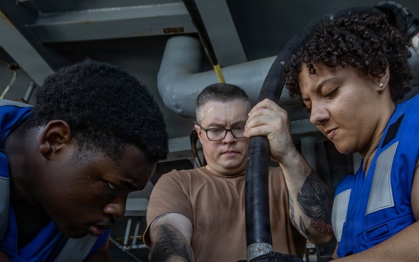 USS Gerald R. Ford (CVN 78) Sailors Stream Nixie