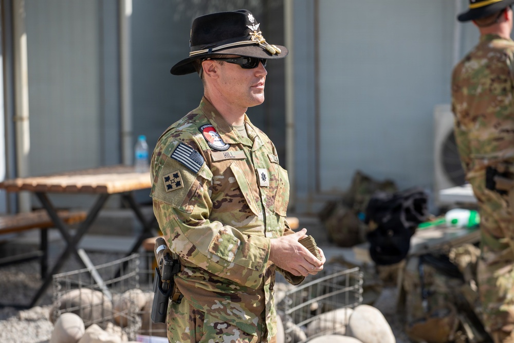 Task Force Nighthawk Patching Ceremony