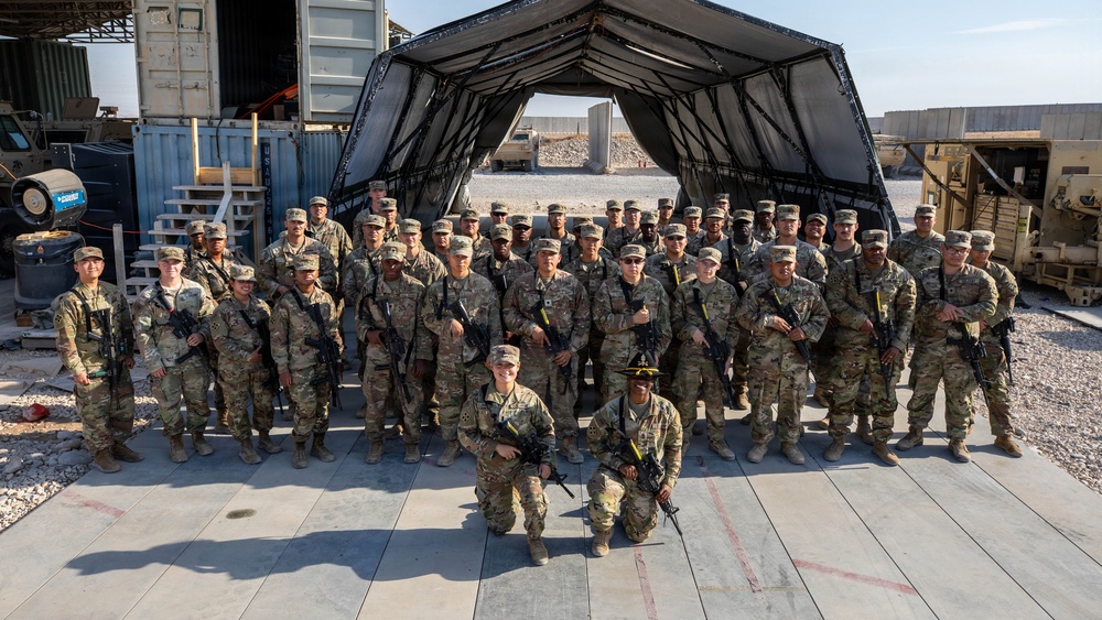 Task Force Nighthawk Patching Ceremony