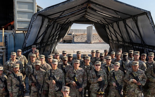 Task Force Nighthawk Patching Ceremony