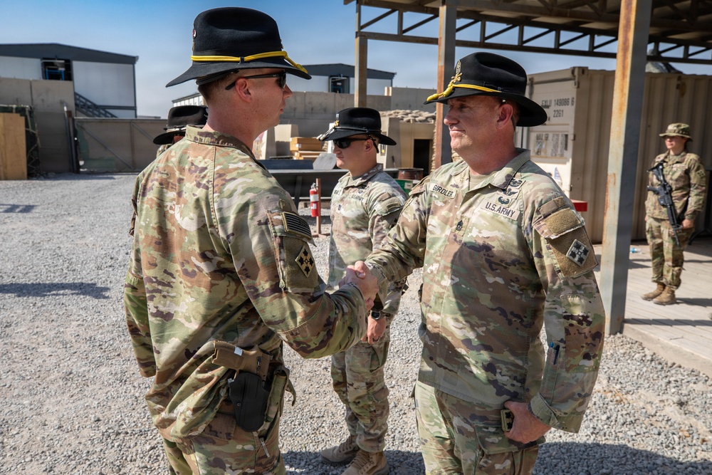 Task Force Nighthawk Patching Ceremony