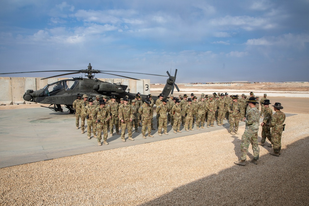 Task Force Nighthawk Patching Ceremony