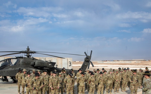 Task Force Nighthawk Patching Ceremony